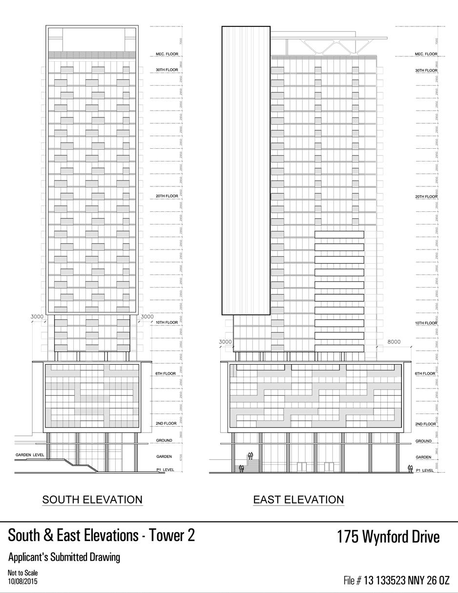 Attachment 3D: South and East Elevations Tower 2