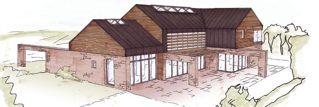 PLOT 5 Of contemporary design with planning consent as a holiday home, this five bedroom property incorporates