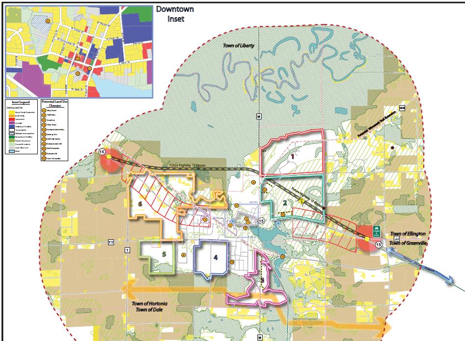 Consistency Examples Village of Hortonville Future Land Use Map Map drawn in bubble fashion