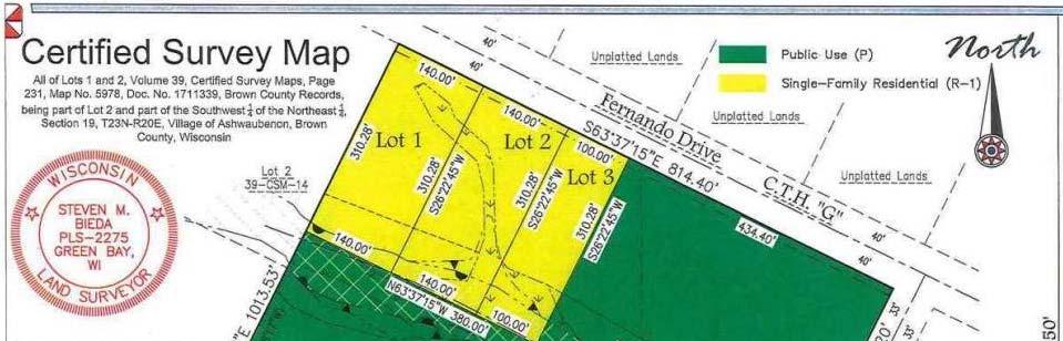 Certified Survey Maps Expedited process for land divisions that do not meet state or local definition of subdivision (based on number or size): Survey, monument,