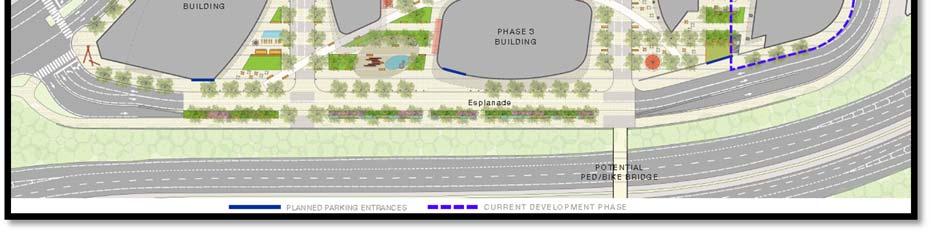 Source: Design Guidelines, dated February 1, 2016, p. 66. Phase 5 site layout. Transportation: The existing site is comprised of the block bounded by N. Kent Street, 19th Street N., N.