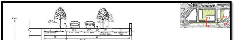 Source: Design Guidelines, dated February 1, 2016, p. 25. N. Arlington Ridge Road looking north (at plaza level).