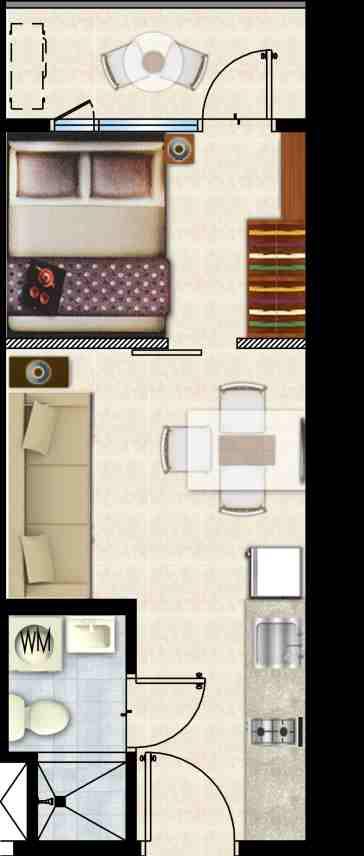 Unit Floor Plan One-Bedroom Unit w/ Balcony UNIT COMPONENTS