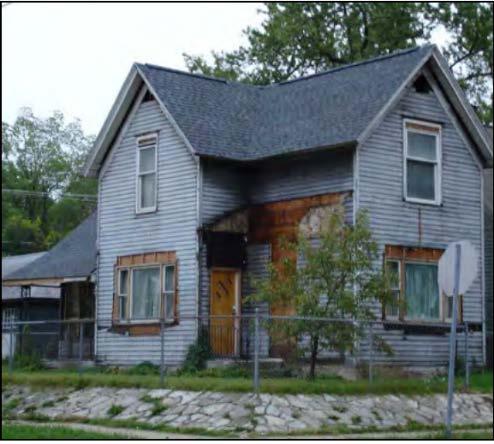 vacant and abandoned properties Make progress reports information freely available to the public House categorization table Abandoned house example Advantages: Enables Code Enforcement to identify