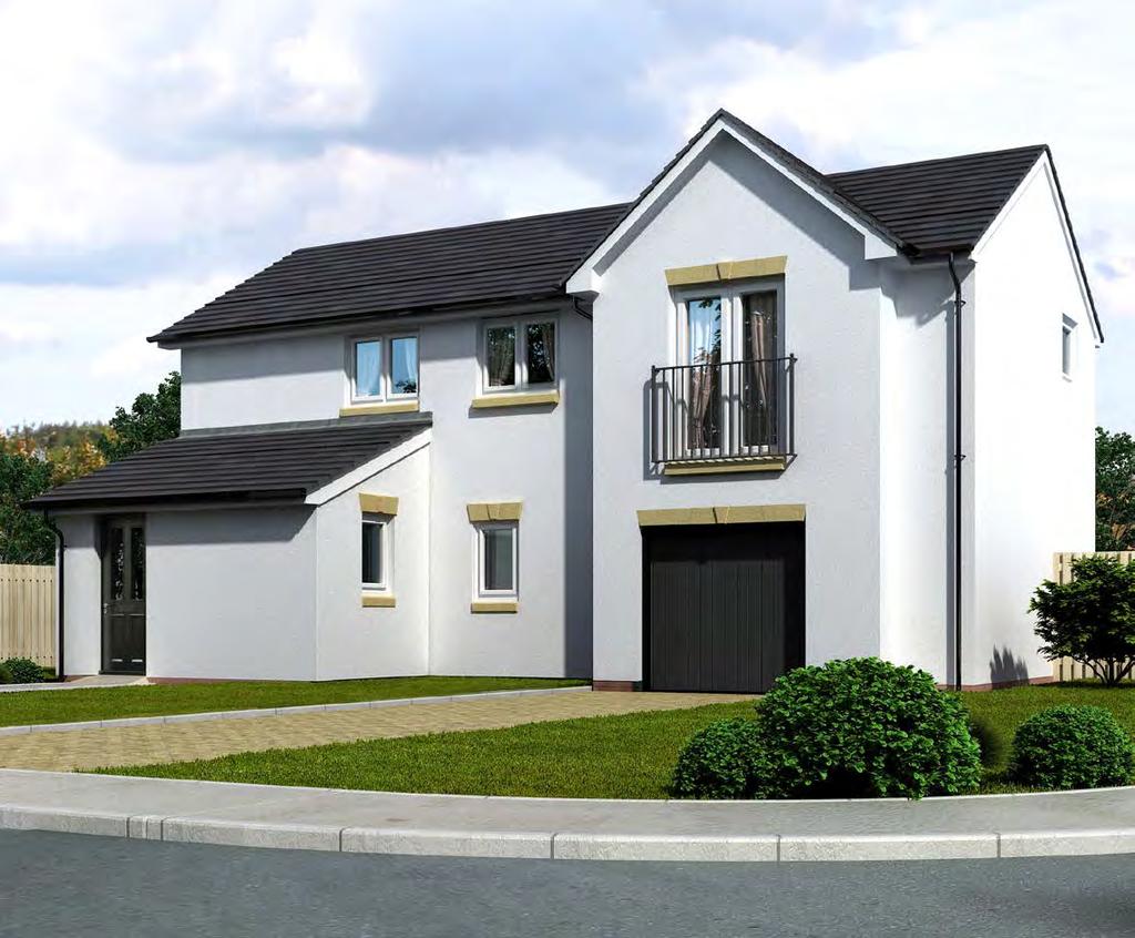 ALMOND PARK, MUSSELBURGH The Barrie v1 2 Bedroom home The 2 bedroom detached Barrie is a practical home that will appeal to buyers who are looking to maximise their living space.