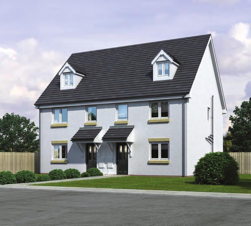 ALMOND PARK, MUSSELBURGH The Dunlop (SEMI DETACHED / TERRACE) 4 Bedroom townhouse The 4 bedroom Dunlop townhouse offers stylish and practical family living over three floors.
