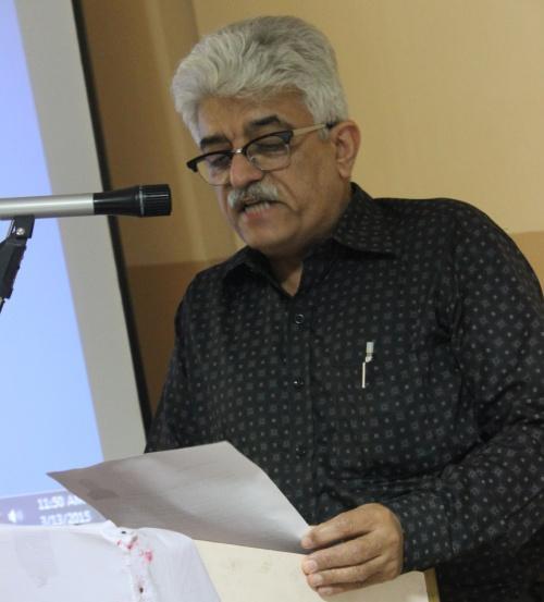 Prof. Ashok Grover, Principal and convener of the Seminar, presenting his paper All the technical sessions were chaired by well-known personalities of the profession,