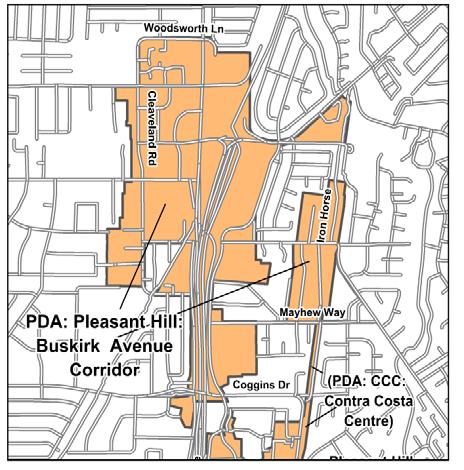 D-46 Contra Costa PDA Investment and Growth Strategy Update Pleasant Hill Buskirk Avenue Corridor Mixed-Use Corridor OVERVIEW The Pleasant Hill Buskirk Avenue Corridor is a generally characterized by