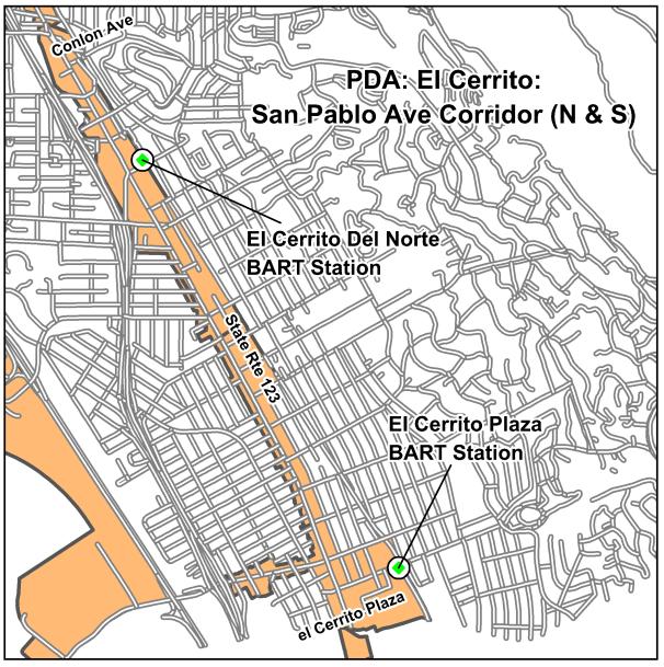 D-14 Contra Costa PDA Investment and Growth Strategy Update El Cerrito San Pablo Avenue Corridor: South Mixed-Use Corridor OVERVIEW The San Pablo Avenue Corridor in El Cerrito is a largely developed