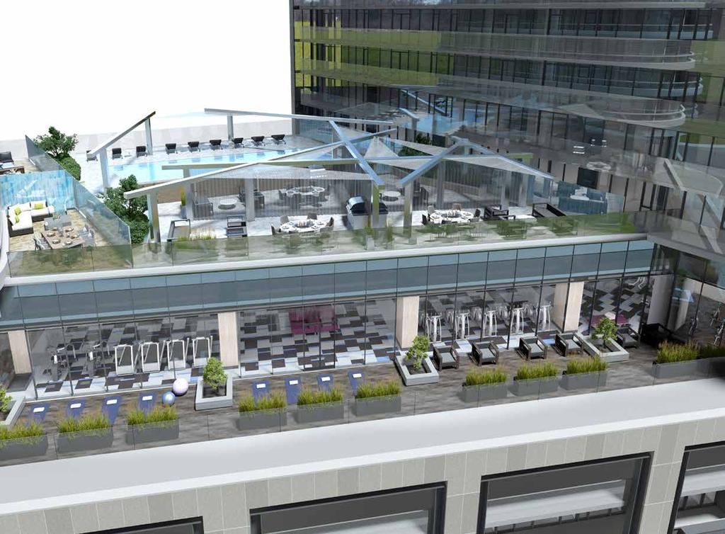 The Via Bloor Outdoor Amenity Space on 5th Floor will not be complete or available for use at the time of Tower 1 occupancy.