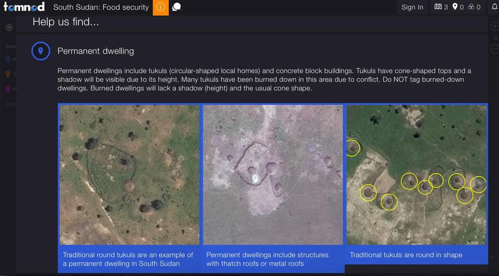 Crowdsourcing information from satellite imagery