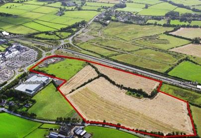 80 hectares (44 acres) Zoned Enterprise and Employment. Excellent location just off M7.