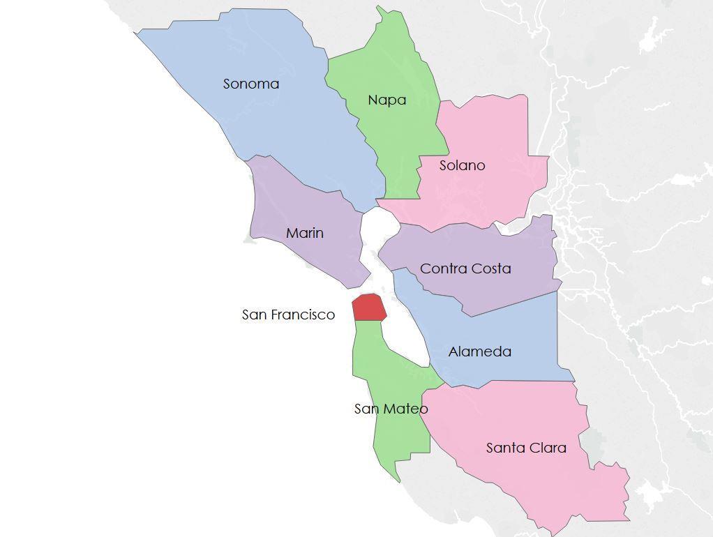 San Francisco: Affordability & Jobs Drive Migration County Moved To/From Total Number Moved to San Francisco County Total Number Moved from San Francisco County Total Net