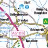 The A5 and M1 south lead to London which is approximately 80 miles south. The property is shown on the location plan.