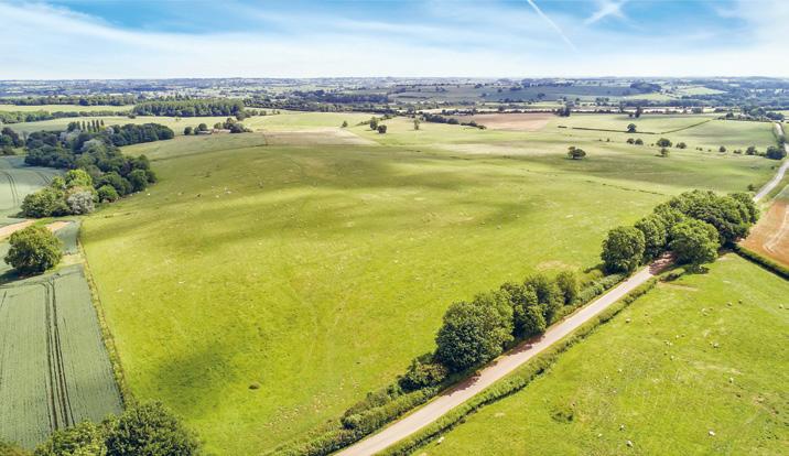 Lot 2 166 Acres of Pasture, Arable and Wood Land (Green) The land lies to the south of Norton Road and benefits from a number of field gates.