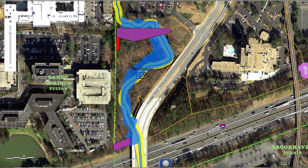Floodplain State Stream Buffer Property Dedicated for Roadway
