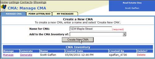 net Choose My CMA CMA: Manage