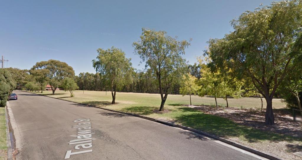 Option 5 - Tallawalla Reserve, adjacent to Tallawalla Street Public open space owned by Georges River Council Use would be
