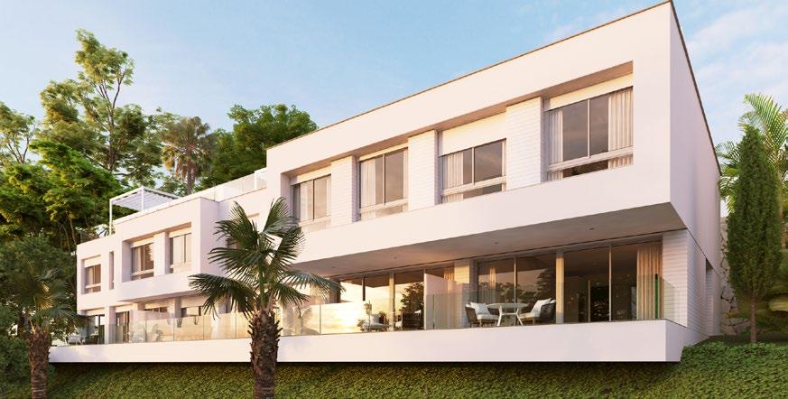 THE TOWN HOMES There are 36 town homes within this stylish development most of which enjoy beautiful sea views.