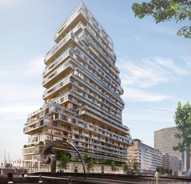 3.6 Property Development The Terraced Tower, Rotterdam Boompjes Construction of