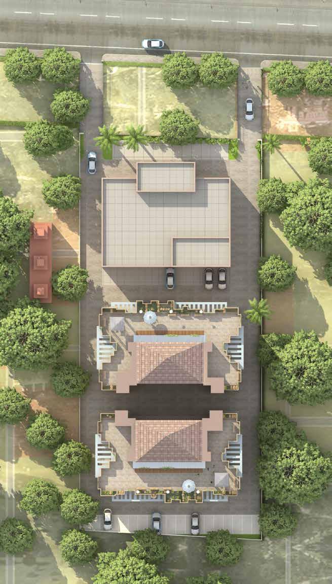 SITE PLAN (Aerial view) Live Beautifully... Ramdev Mandir BLOCK-A (PROPOSED COMMERCIAL BLOCK) OPEN TERRACE Easy-to-own homes. it is not always easy to chose a home that s right for you.