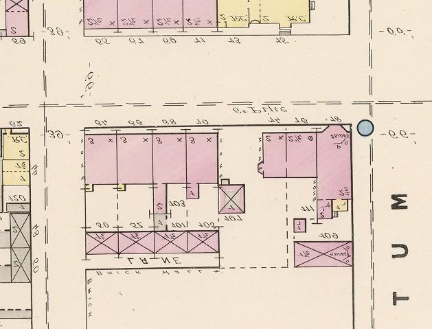 Goad's Atlas, 1880: the first Goad's for Toronto illustrated the Edward Cooper Houses within the Church Street