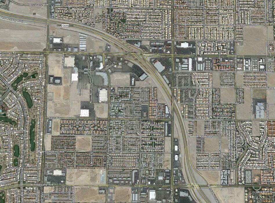 AERIAL MAP DORAL ACADEMY W. FLAMINGO RD. // 40,000 CPD +/- 360 units 215 BELTWAY // 80,000 CPD FUTURE RETAIL SUMMERLIN S.