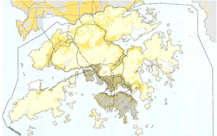 Population Distribution in Hong Kong Sheungshui/Fanling Metro Area about 60% New Territories about 40% Tin Shui Wai Yuen Long