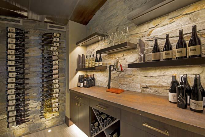 Private temperature controlled wine room, with storage for over 250 bottles of your favorite vintages, located on the main floor of each home.