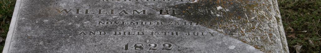 Sarah Beanes Tomb,