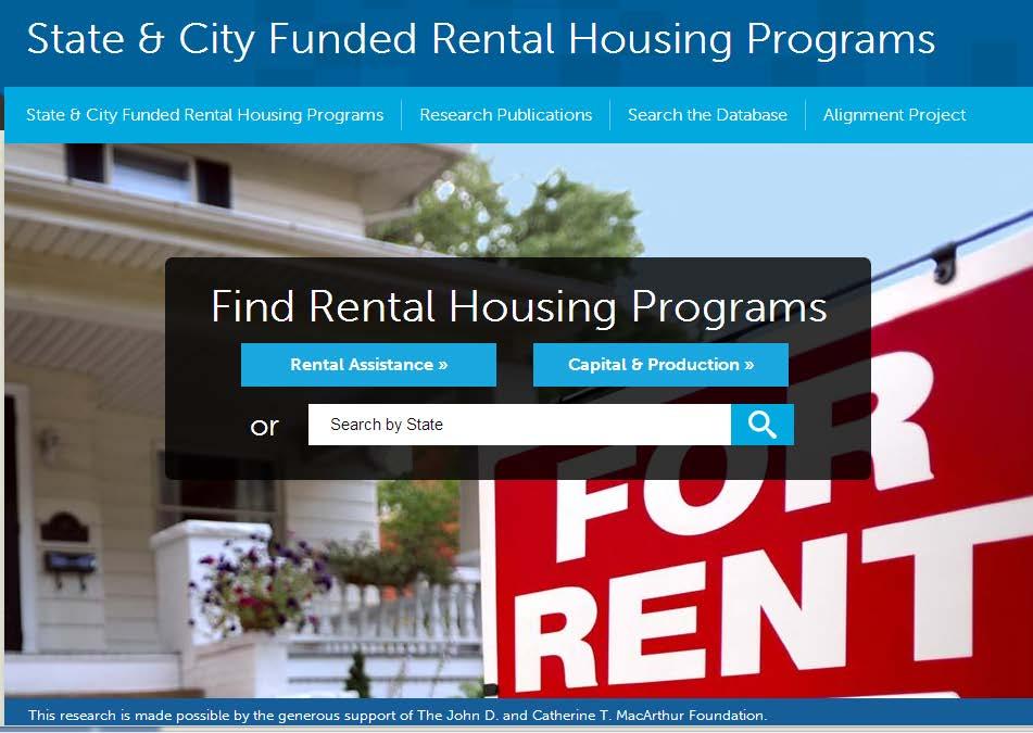 NLIHC s Rental Programs Database Database currently contains information on 353 programs