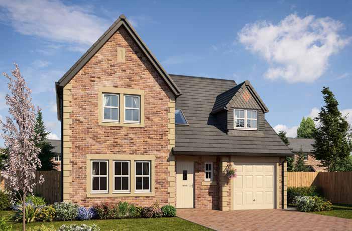 THE WARWICK 4 Bedroom Detached House with Integral Single Garage Approximate
