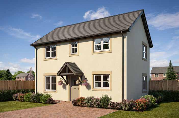 THE CHESTER 3 Bedroom Detached House with Detached Single Garage or Rear Parking Approximate square footage: 1,031 sq ft THE HASTINGS 3