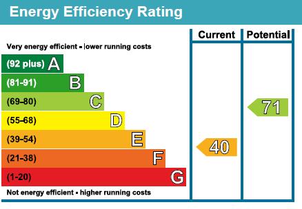 The Energy Efficiency Rating is a measure of the overall efficiency of a home. The higher the rating the more energy efficient the home is and the lower the fuel bills will be.