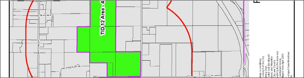 MAP OF ½ MILE AREA SURROUNDING TAX INCREMENT DISTRICT NUMBER ELEVEN Pedestrian