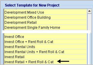 INSTRUCTIONS FOR ENTERING THE PROJECT INTO INVESTOR PRO Getting started The first step is to open the Investit Pro Template Invest Retail + Rent Roll & Cat as follows: 1. Open Investor Pro. 2.