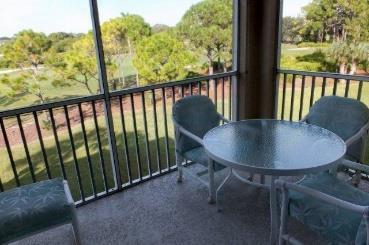 Unit overlooks golf course and has westerly view for beautiful sunsets.