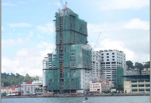 KL Sentral Office Towers & Hotel Slab works in progress at Level 34 for the Office Towers