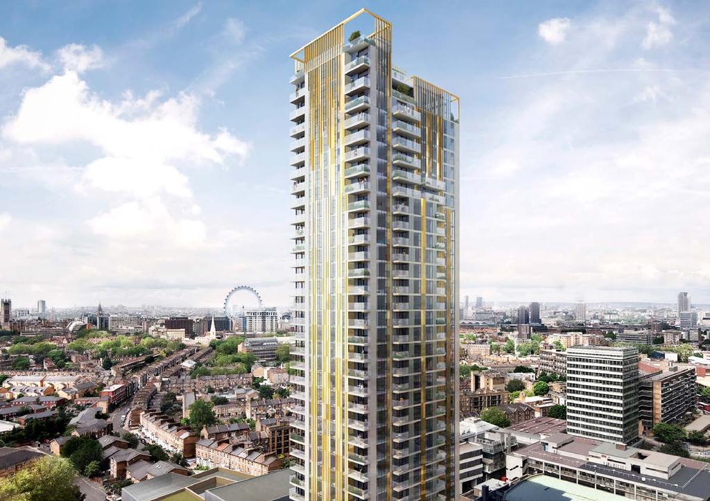 One The Elephant Detailed planning permission granted for 254 new homes in a 37-storey tall building and 4 storey pavilion.