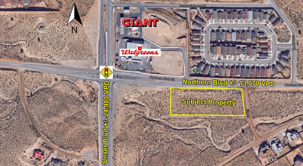 Las Colinas LAND AVAILABLE - DEVELOPMENT OPPORTUNITY - RIO RAHO ESTATES FOR SALE Block 8, Lots 5, 6, 7, & 8 (Near Northern & Unser Blvd Intersection) Rio Rancho, NM 87 Coldwell Banker Commercial Las