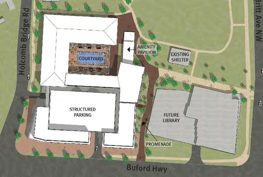 REDEVELOPMENT AREA OVERLAY DISTRICT - GOAL #6 PROMOTE NORCROSS BRAND & ENCOURAGE FUTURE INVESTMENTS QUALITY ARCHITECTURE: Amenities will include a fitness center, resort style