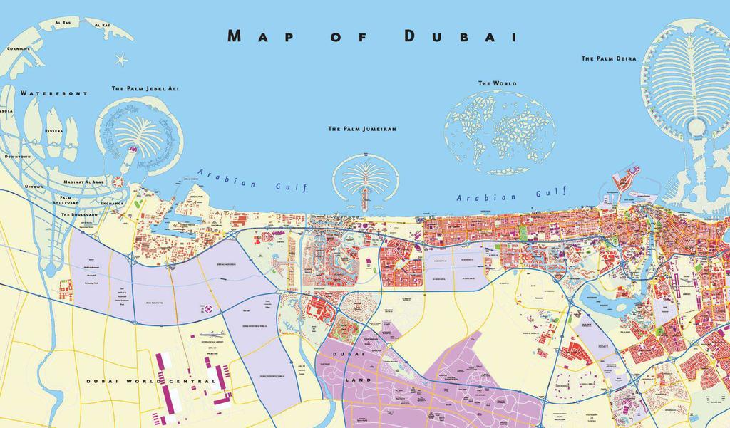 DUBAI INVESTMENT PARK (1) HESSA STREET EMIRATES ROAD E311 DUBAI MARINA sheikh ZAYED ROAD J U M E I R A H sheikh