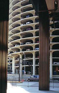 building. The Marina City offered skyscraping towers which provided the extraordinary view of the Chicago River for the residents. Goldberg s efforts to provide the view were obvious.