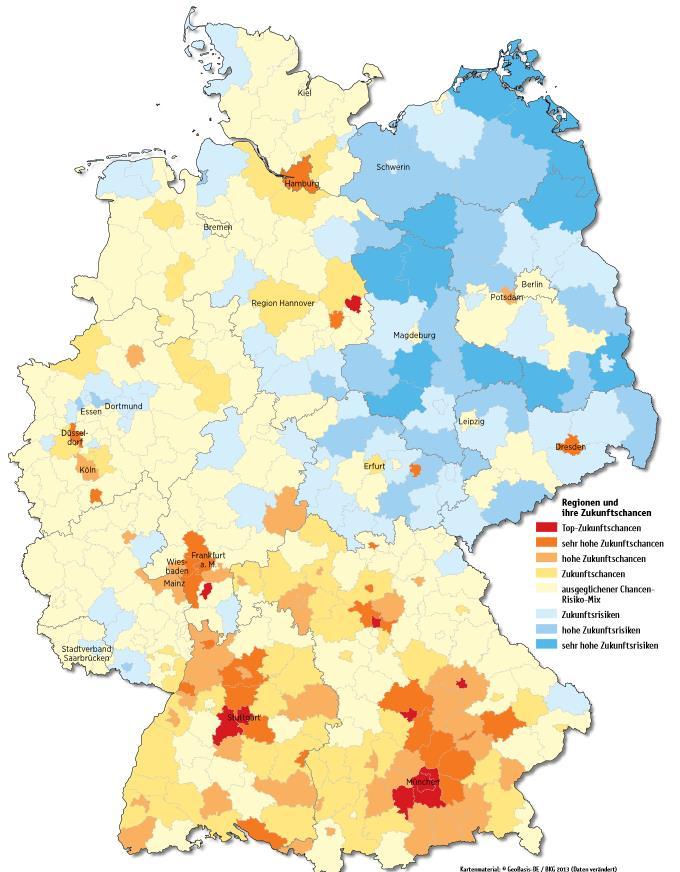 Land Mangement to support Country developemnt Future Chances of German Regions : mainly rural and former DDR regions