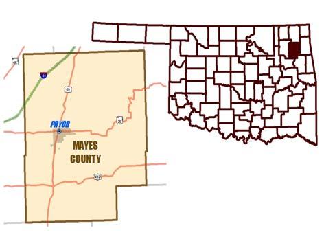 County: Assessor / Office Information Mayes Assessor: Lisa Melchior Year appointed: 29 Year elected: 21 Years as Assr: 9 Yrs Empl in Assr Off: 2 First deputy: Karen Gwartney County Seat: Pryor