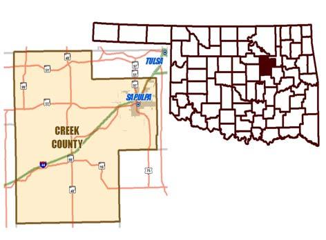 County: Assessor / Office Information Creek Assessor: JaNell Enlow Year appointed: N/A Year elected: 21 Years as Assr: 7 Yrs Empl in Assr Off: 7 First deputy: Marie Stephens County Seat: Sapulpa