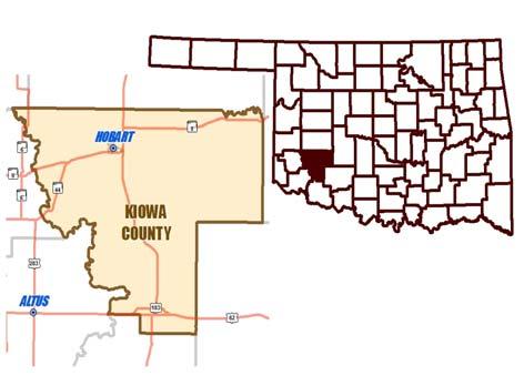 County: Assessor / Office Information Kiowa Assessor: Buddy Jones Year appointed: N/A Year elected: 21 Years as Assr: 7 Yrs Empl in Assr Off: 1 First deputy: Sherri Smith County Seat: Hobart Mailing
