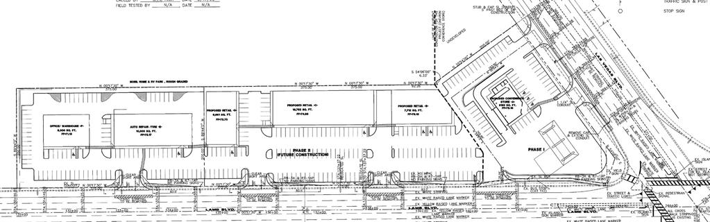 . ac Las Vegas, NV 9 PREVIOUSLY APPROVED PLANS, sf office/ warehouse, sf
