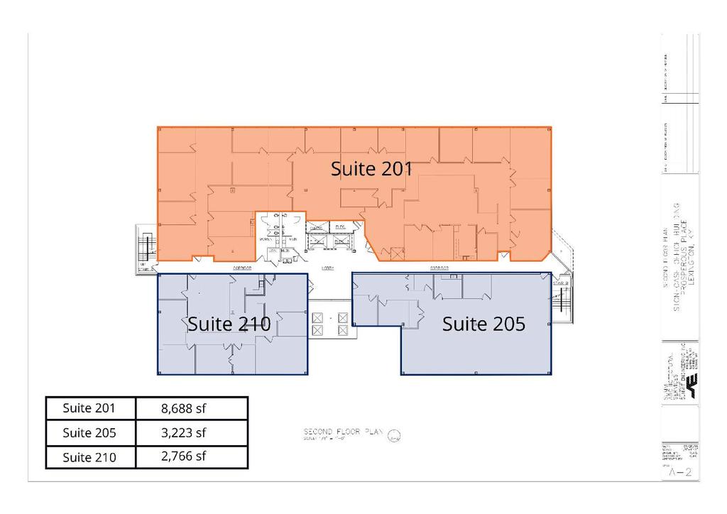 Floor Plan - 2nd Floor 120 PROSPEROUS PLACE OFFICE BUILDING 120