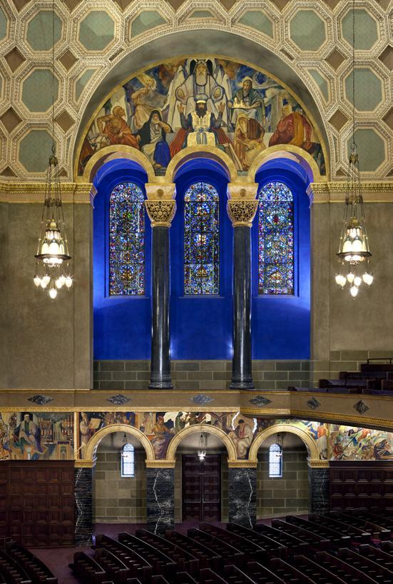 We will also hear from David Judson, president of Judson Studios, which worked on the stained-glass restoration, as well as Katie Spitz, AIA, ASLA, principal of the landscape architecture firm KSA.